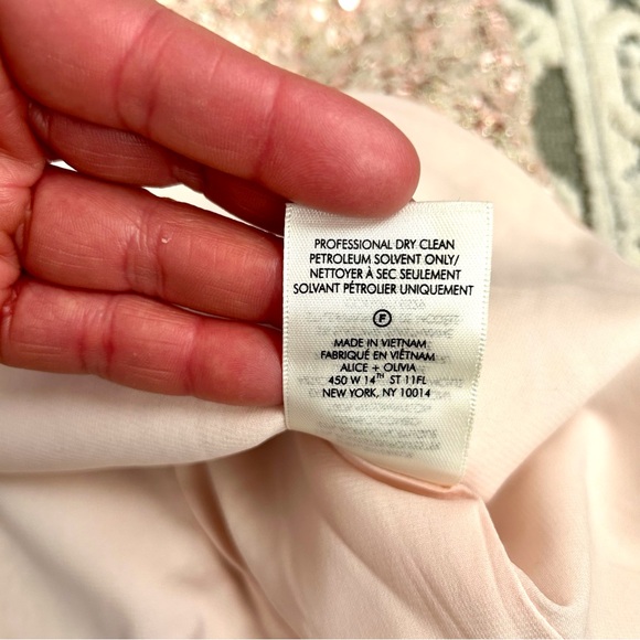 Alice & Olivia Ellis Pink Embellished Mini Dress NWT - Picture 15 of 16
